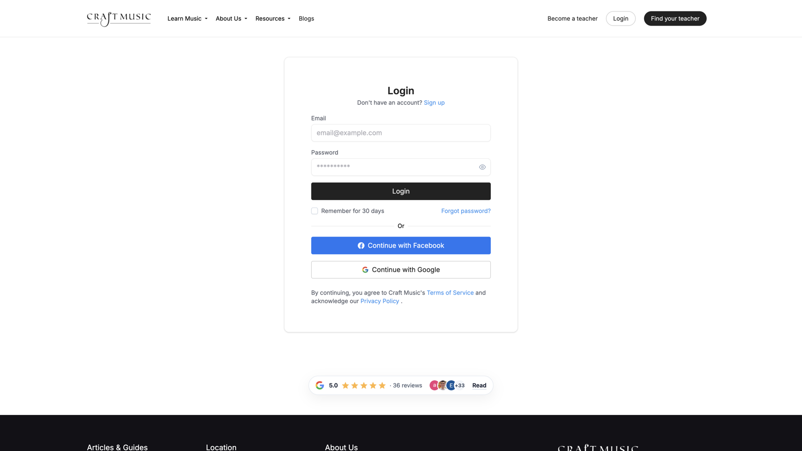 Log in to join your lesson
